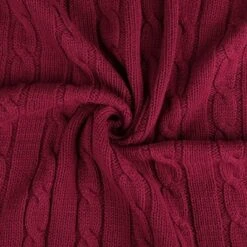 PiccoCasa Cotton Cable Soft Couch Decorative Knitted Throw Blanket 1 Pc -Finest Home Decoration GUEST e2dbb2d2 c682 4559 a80a ed744e620fd0
