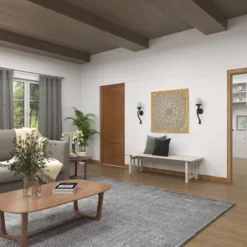 Wood Floral Handmade Intricately Carved Wall Decor With Mandala Design Light Brown - Olivia & May -Finest Home Decoration GUEST e462ebb4 5009 4414 99e1 bfc2c657c32f