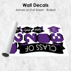 Big Dot Of Happiness Purple Class Of 2023 Graduation Party Wall Decals Set Of 20 -Finest Home Decoration GUEST e47d8fb9 b326 4649 a196 64e1b5647b7f