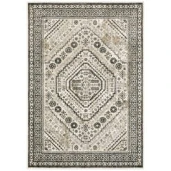 Gabriella Vintage Medallion Rug Ivory/Gray - Captiv8e Designs -Finest Home Decoration GUEST e53d8e12 2fb3 474b b8ab bf04a55e9fba