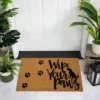 Northlight Natural Coir "Wipe Your Paws" Outdoor Doormat 18" X 30" -Finest Home Decoration GUEST e57089ec 6cfd 4525 877c bd7e255e708c