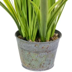 Northlight 24" Artificial Green Onion Grass Plant In Tin Pot -Finest Home Decoration GUEST e59a2028 7c9d 4ed6 a23d e458e49f726f