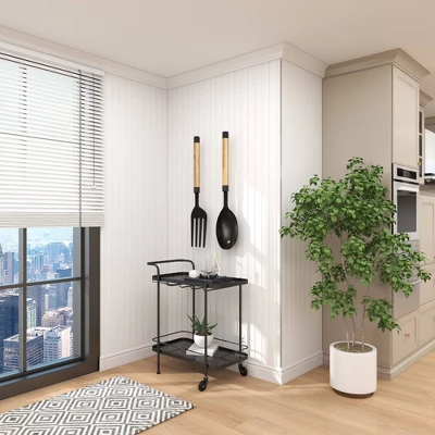 Set Of 2 Aluminum Utensils Spoon And Fork Wall Decors - Olivia & May 12 Set Of 2 Aluminum Utensils Spoon And Fork Wall Decors - Olivia & May - Image 10