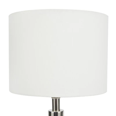 18" Black/White Abstract Splash Ceramic Table Lamp - Nourison 4 18" Black/White Abstract Splash Ceramic Table Lamp - Nourison - Image 2