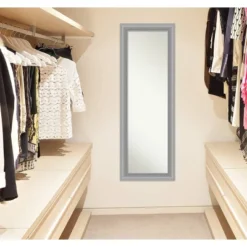 19" X 53" Non-Beveled Peak Polished Nickel Narrow Full Length On The Door Mirror - Amanti Art 14 19" X 53" Non-Beveled Peak Polished Nickel Narrow Full Length On The Door Mirror - Amanti Art -Finest Home Decoration GUEST e6ed9b64 cd1a 4665 9928 a5bfd8993af1