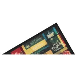 J&V TEXTILES 2-Piece Non Slip Kitchen Mat Rugs Comfort Standing Mats For Home Kitchen Entrance Door Mat (Coffee Kitchen) -Finest Home Decoration GUEST e9f989c1 b157 4544 81ad 9788b532de62