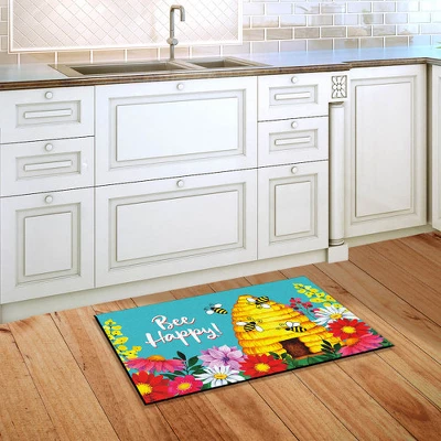 Bee Happy Hive Spring Doormat Beehive Indoor Outdoor 30" X 18" Briarwood Lane 5 Bee Happy Hive Spring Doormat Beehive Indoor Outdoor 30" X 18" Briarwood Lane - Image 3