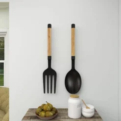 Set Of 2 Aluminum Utensils Spoon And Fork Wall Decors - Olivia & May 36 Set Of 2 Aluminum Utensils Spoon And Fork Wall Decors - Olivia & May -Finest Home Decoration GUEST eb82af20 44bd 4dd7 b73e d466acd66832