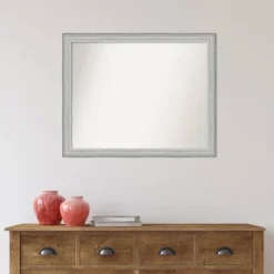 31" X 25" Non-Beveled Bel Volto Silver Wood Wall Mirror - Amanti Art -Finest Home Decoration GUEST eb9fbf84 18e8 42f7 87ac 6ac98f61e740