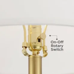 Possini Euro Design Modern Arc Floor Lamp Standing 62 1/2" Tall Warm Gold Offset Arm White Linen Drum Shade For Living Room Reading Family Bedroom -Finest Home Decoration GUEST ec54c047 0dc8 4cb9 a274 7da7f771e230