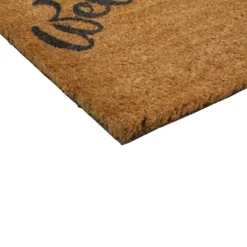 Northlight Natural Coir Floral Rectangular "Welcome" Doormat 18" X 30" -Finest Home Decoration GUEST ed29c0dc 18d8 47d2 ac3b 4981e5d65a64