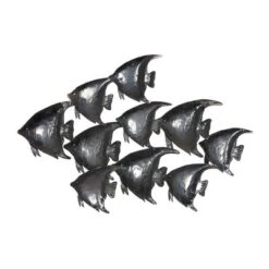 Metal Fish Indoor Outdoor Wall Decor Multi Colored - Olivia & May -Finest Home Decoration GUEST ed75eae5 e3d8 4c94 941e 6e6fb2ea7d6f