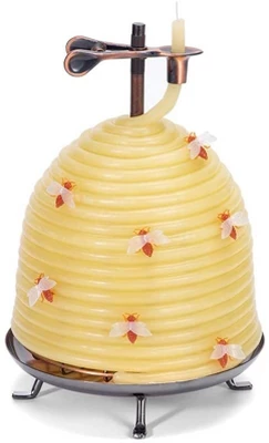 Candle By The Hour 120-Hour Beehive Candle Refill, Eco-friendly Natural Beeswax With Cotton Wick