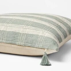 Woven Plaid Throw Pillow With Tassel Zipper - Threshold™ Designed With Studio McGee -Finest Home Decoration GUEST f0347132 f80f 4dac 84d2 18214a07c267