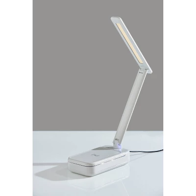 UV-C Sanitizing Table Lamp With Wireless Charging And Smart Switch White (Includes LED Light Bulb) - Adesso 7 UV-C Sanitizing Table Lamp With Wireless Charging And Smart Switch White (Includes LED Light Bulb) - Adesso - Image 5