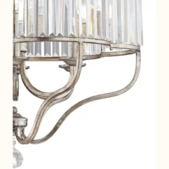 Vienna Full Spectrum Stella Antique Soft Silver Chandelier 22" Wide French Crystal Glass 6-Light Fixture For Dining Room House Foyer Kitchen Island -Finest Home Decoration GUEST f3a02d41 a0be 4bf8 aa96 734b14fd0ca1