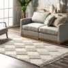NuLOOM Marissa High/Low Diamond Tassel Area Rug
