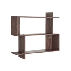 35.4" X 32" Manasa Floating Geometric Kilter 2 Tier Wall Shelf - Danya B. -Finest Home Decoration GUEST f4e85d59 1af7 47fd 9c3a 7fd28ecfc8a9