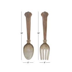 Metal Utensils Spoon And Fork Wall Decor Set Of 2 Brown - Olivia & May -Finest Home Decoration GUEST f527f522 fca4 4910 b32c d84a3f72a08e