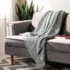 Janan Knit Throw Blanket - Dark Grey/Natural - 50" X 60" - Safavieh 2 Janan Knit Throw Blanket - Dark Grey/Natural - 50" X 60" - Safavieh -Finest Home Decoration GUEST f6bfd6a9 0e6c 4e40 835a 68067a8393f5