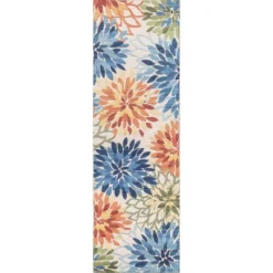 NuLOOM Rosana Floral Machine Washable Indoor/Outdoor Area Rug -Finest Home Decoration GUEST f7016a4d 3184 48d3 9a88 095d97bbe701