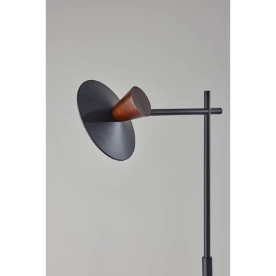 Elmore Floor Lamp With Smart Switch Black (Includes LED Light Bulb) - Adesso 3 Elmore Floor Lamp With Smart Switch Black (Includes LED Light Bulb) - Adesso