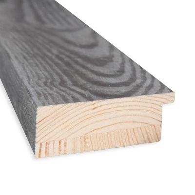 32" X 32" Non-Beveled Bridge Wood Bathroom Wall Mirror Gray - Amanti Art 3 32" X 32" Non-Beveled Bridge Wood Bathroom Wall Mirror Gray - Amanti Art