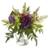 Nearly Natural 14-in Hydrangea & Berry Artificial Arrangement -Finest Home Decoration GUEST fb63508b 10b7 4f8b 9009 055d3b179e57