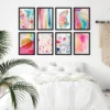Jeweel Toned Watercolors By Hope Bainbridge - Modern 8 Piece Black Framed Art Set - Americanflat -Finest Home Decoration GUEST fcb8f829 5b1b 4235 ab0f 1736e288da1e