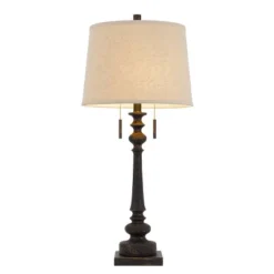 31.5" Resin Traditional Table Lamp Rustic Iron - Cal Lighting