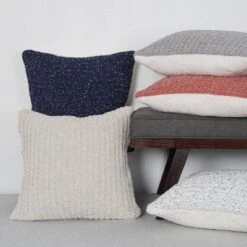 20"x20" Marled Sweater Knit Chenille Faux Shearling Reversible Throw Pillow Rose - Freshmint -Finest Home Decoration GUEST fd3f289f 4369 4ced a9ab d37ab2259121