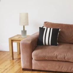 Concrete Table Lamp With Linen Shade Antique Brass - Lalia Home -Finest Home Decoration GUEST fdf6f533 3e76 43df ad32 a1205f8f594e