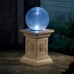 Crackled Glass Solar Gazing Ball Beige - Smart Solar -Finest Home Decoration GUEST ff8f1384 f8ce 4be6 8a13 38dc98617719